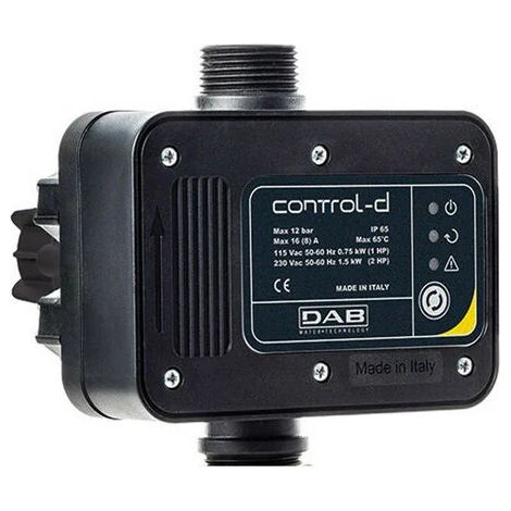 Contrôle de pression DAB CONTROL-D 1,5 kW – Protection pompe manque d'eau – Démarrage/arrêt automatique – Réarmement automatique