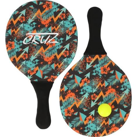 Set de palas - CRUZ - Neopreno - 2 palas + balón - Para piscina y playa