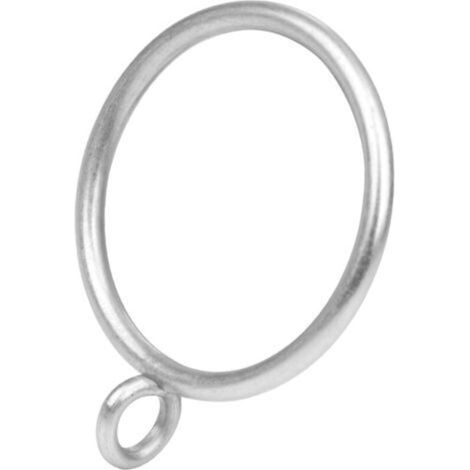 Curtain rings - perfect for the living room, bedroom and bathroom - set of 20, 38 mm inner diameter, silver (1/4)
