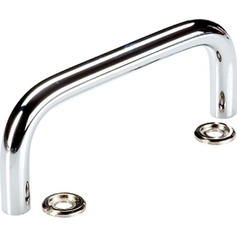 Poignée à étrier Chromé Diamètre 10 mm Longueur 100 mm (1/2)
