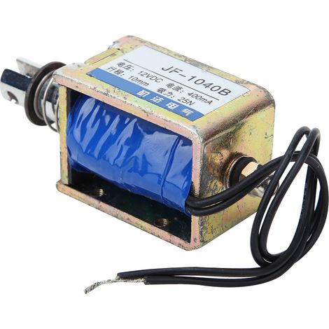 Électroaimant solénoïde CC de type push-pull JF-1040B, 25 N, 12 V CC, course de 10 mm (1/5)