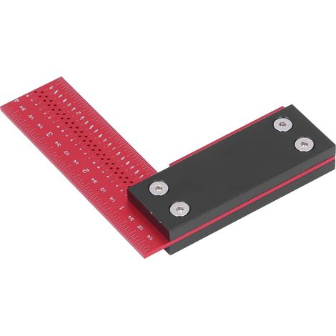 Équerre de menuisier 4 pouces, outil de mesure d'angle droit précis pour menuiserie et construction (1/5)