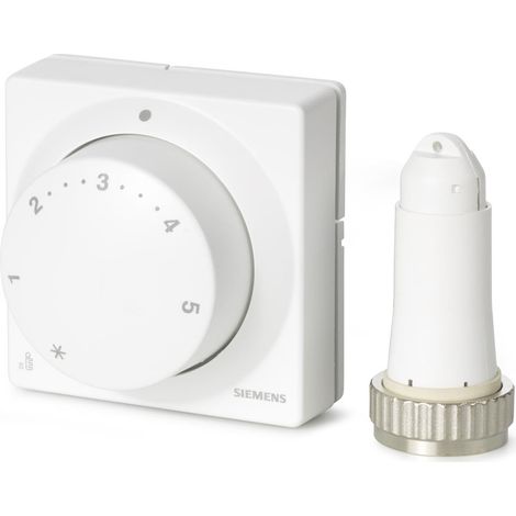 Siemens Thermostatkopf m. Fernverstellg. Frostschutzf. f. Rad.Vent.