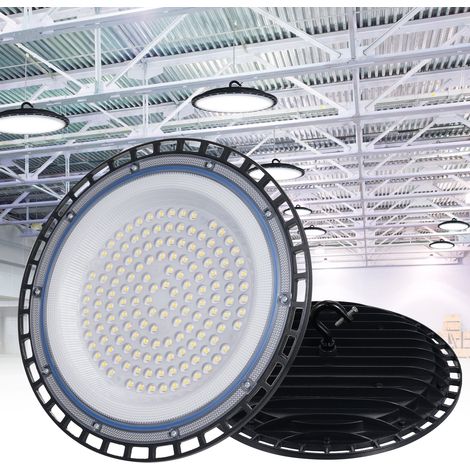 Ortviai Spot LED Haute Bay UFO 150 W IP65 Étanche pour Entrepôt, Atelier et Garage – Aluminium Moulé sous Pression (1/4)