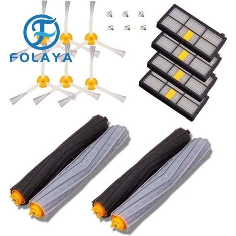 Accessoires iRobot Roomba - FOLAYA - Kit de Remplacement 14 pièces - Compatible 800 et 900 - Haute qualité (1/4)