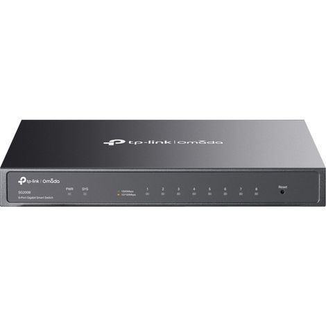 TP-Link Omada SG2008 switch di rete Gestito L2/L2+ Gigabit Ethernet (10/100/1000) Nero