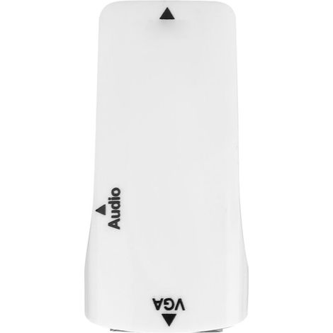 Adaptateur HDMI Femelle vers VGA Femelle avec Sortie Audio 1080P - Câble Intégré Blanc (1/5)