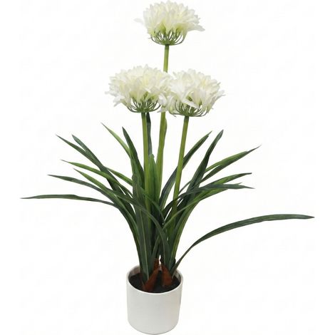 Fleur artificielle en pot Agapant, 50 x 80 cm (1/3)