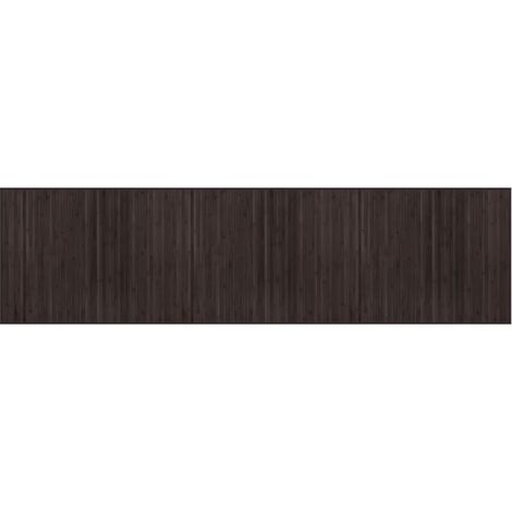 Tapis de sol，Tapis rectangulaire marron foncé 80x300 cm bambou CFW266384 (1/5)