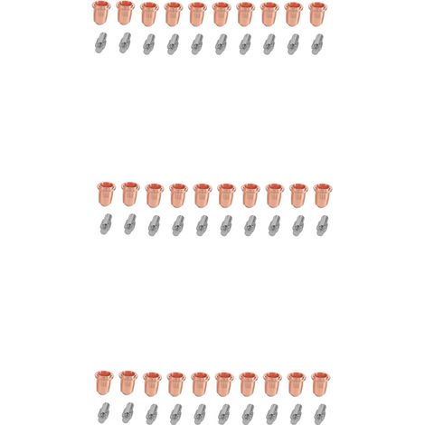 60 Pièces SéRies S45 Kit de Consommables PR0110 ÉLectrodes PD0116 Embouts de Buse AdaptéS pour Torche de Découpe Plasma 0.8mm (1/5)
