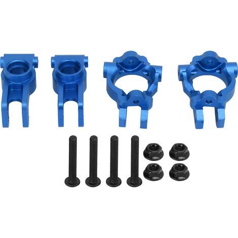 Vorderachs-Lenkhebel aus Metall mit Hinterradnaben für Losi Lasernut U4 1/10 RC - Blau (1/5)