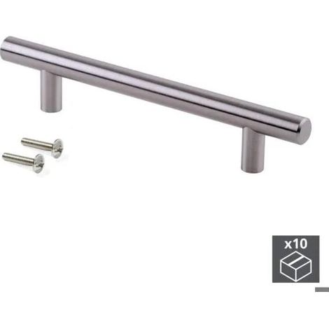 Emuca Orlando Tirador de puerta níquel satinado 12 mm