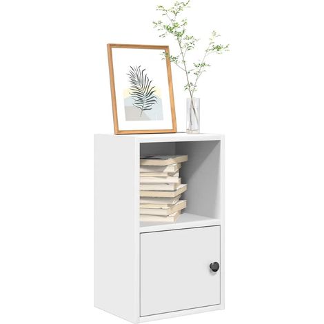 vidaXL Bookcase White 31x24x52 cm Engineered Wood (1/5)