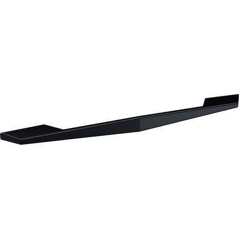 Furniture Handle Angular D Shape Handle, 256mm (224mm Centres) - Matt Black
