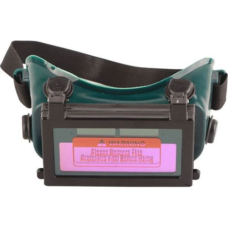 Occhiali per saldatura auto-obscurcissantes solare - protezione degli occhi Protezione per saldatori (Verde scuro) (1/5)