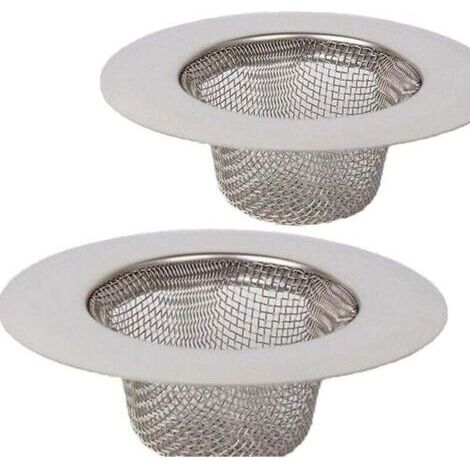 2 filtri in acciaio inox, mini filtro per lavello, filtro di scarico per lavello in acciaio inox, filtro a rete, filtro per doccia, vasca o lavello della cucina (1/4)