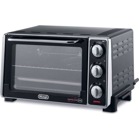De'Longhi EO20792 Fornetto Elettrico 7 Funzioni 20 L 1300 W Ventilato Grill Girarrosto Timer 120 min colore Nero (1/5)