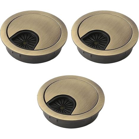3 x 60 mm Recessed Cable Tidy Box Covers for Home and Office Cable Storage (1/5)