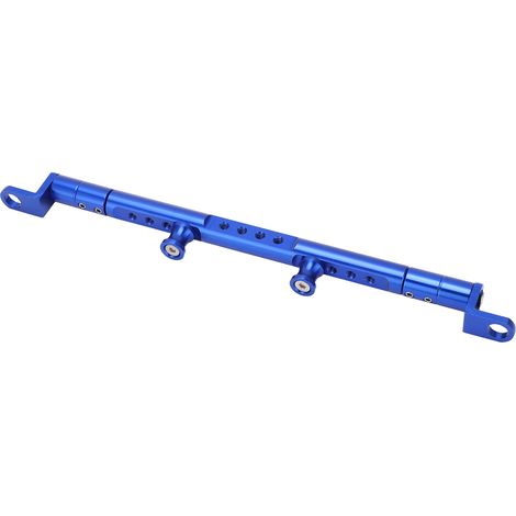 Porte-bagages d'extension multifonction pour moto, en alliage d'aluminium, universel, pour haut-parleur et chronomètre, bleu (1/5)
