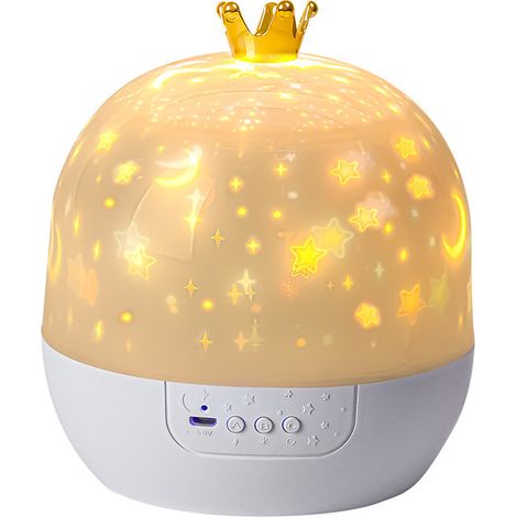 Proiettore Stella per Bambini, Lampada Girevole a 360° con 21 Temi di Proiezione, 3 Modalità di Illuminazione, Proiettore per Addormentare i Bambini e Decorare la loro Stanza. (1/4)