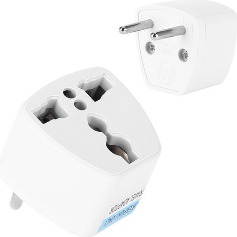 Adaptateur de voyage universel pour prise électrique, convertissant les prises US/UK/AU vers UE (1/5)