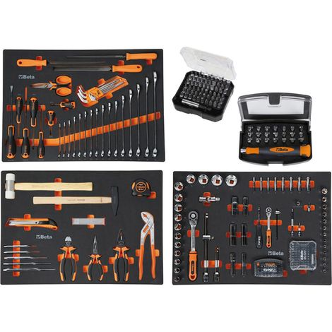 Assortimento di 196 utensili BETA 5904VU per impiego universale in vassoio morbido in EVA (1/5)