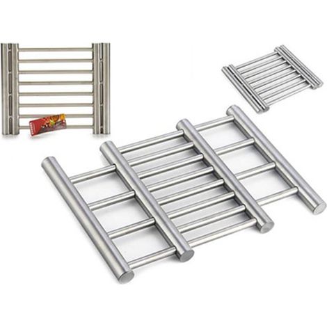 Dessous de plat extensible en acier inoxydable 22-38x20x2cm 2723 life