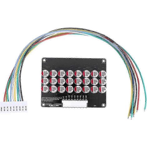 Carte de gestion de batterie (BMS) avec condensateur d'égalisation d'énergie pour batterie LiFePO4/LiPo/LTO 8S (1/5)