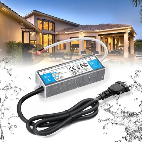 Transformateur 220V 24V Power Supply Alimentation 36W DC LED Driver Continu IP67 Transformer Etanche Extérieur Adaptateur 1.5A Transfo Controleur 220V AC à 24V DC, Pour Ruban LED (1/5)