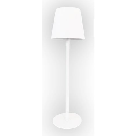 Lámpara de mesa moderna, blanca, pantalla cónica, color variable, LED, 2W, TOSCANA Milagro