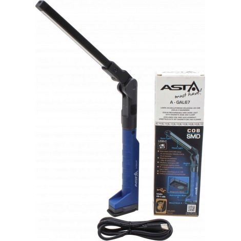 ASTA LAMPA AKUMULATOROWA SKŁADANA LED COB 200LM Z MAGNESEM (1/3)