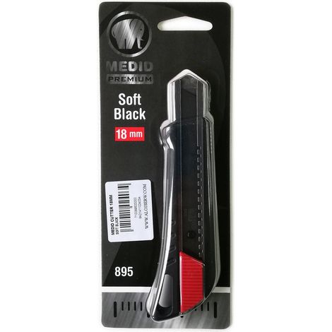 Medid coltello cutter professionale 18mm soft black (1/2)