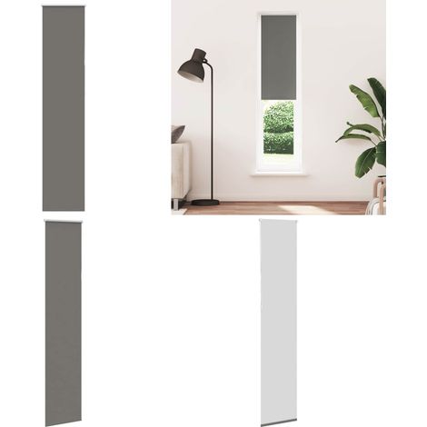 vidaXL Verdunkelungsrollo Grau 60x210 cm Stoffbreite 55,7 cm Polyester (1/5)