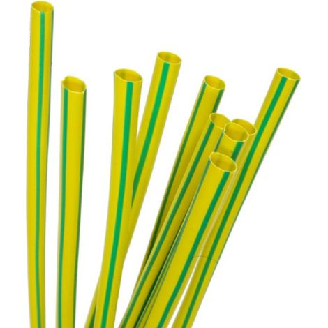 Guaina termorestringente RTS 6.4/3.2 1m giallo-verde