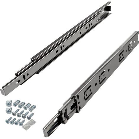 Paires de glissières à extension totale KV-25-H35-L500-NF-MS 500 mm, version standard, capacité de charge (1/5)