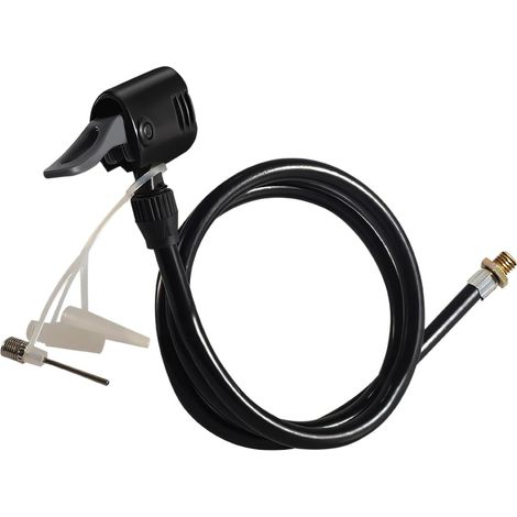 Tuyau de Pompe a Pied avec Adaptateur,Tuyau de Rechange pour Gonfleur de Pneus avec Mandrin Pneumatique Presta Schrader Verrouillable pour Vélo,Moto,Voiture (1/5)