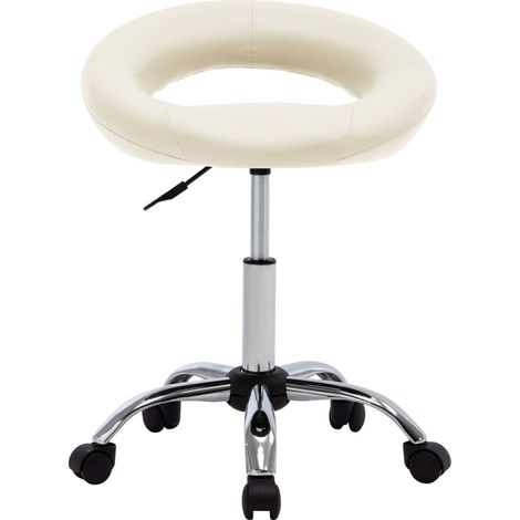 Maison Exclusive - Sedia da Pranzo Girevole Crema in Similpelle