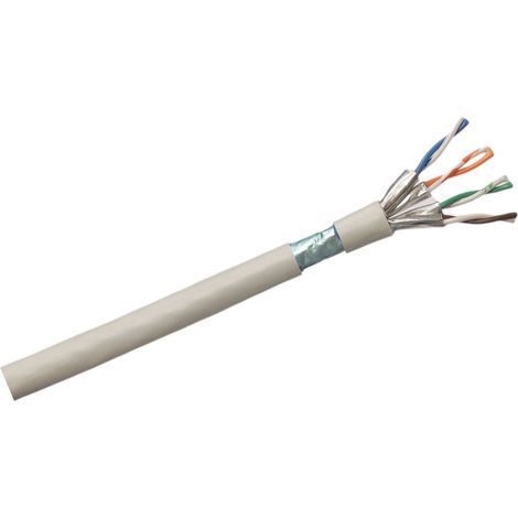 Câble cat 6a Sans connecteur Sans terminaison, F/FTP, LSZH, 100m ( Prix pour Bobine de 100 Mètres )