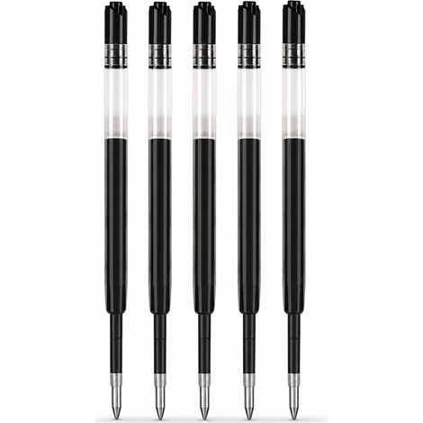 Recharge Stylo Rotatif 5 Pièces pour Écriture Encre Noire 0,5 mm (1/5)