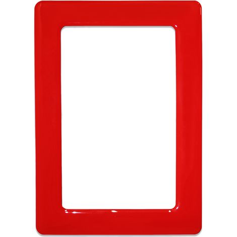 Magnetischer, selbstklebender Rahmen, Größe 12,3 x 8,1 cm – rot (1/5)