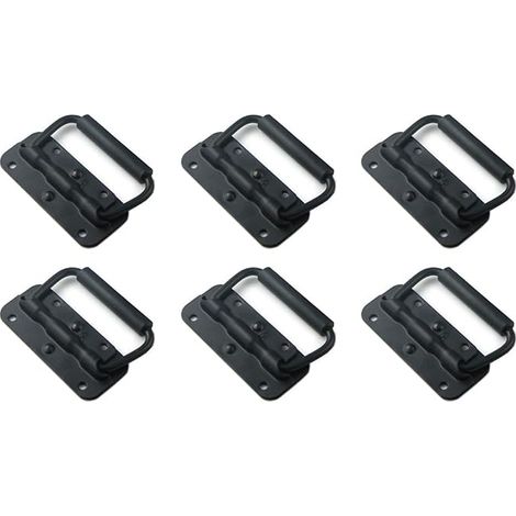 Pull Handle, Box Handles, Crate Handle, Case Handle, Handle 100 mm for Storage Box Toolbox Crates (Black) (1/5)