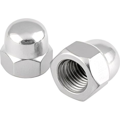 10 Pièces M3 Écrous Borgnes - Ecrou Borgne Hexagonaux en Acier Inoxydable Ecrou Borgne Hexagonaux Cache ecrou pour Vis Boulons Filetés Tiges Filetées (1/5)