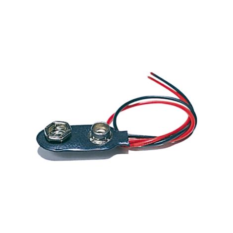 Cavetto con presa polarizzata per pile 9v