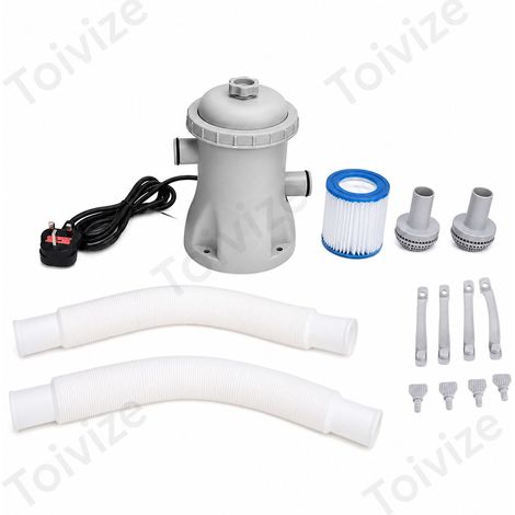 Pompe de filtration pour piscine Toivize 330 GPH Cartouche intégrée Silencieuse (1/5)