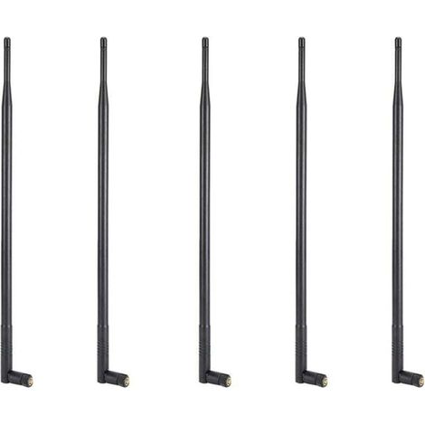 Antenne Wi-Fi 5X 12DBI, double bande 2,4G/5G, gain élevé, longue portée, avec connecteur RP-SMA pour réseau sans fil (1/4)