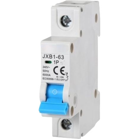 gloca Interruttore Magnetotermico 1P 220V-6KA (6 Ampere, 1) (1/4)