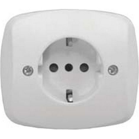 10PZ PLACCA PRESA SCHUKO 16A+T "VENUS" - mm.76x76 (1820.D)