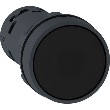 Xb7na25 Schneider Bouton Poussoir Affleurant - ø22 - Noir - 1no+1nf - Harmony Xb7