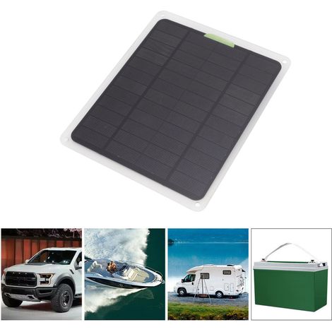 10-W-Solarpanel mit zwei USB-Typ-C-Ausgängen, DC12V-Solarladepanel für Arbeiten im Freien, Reisen, Camping und Training. (1/5)