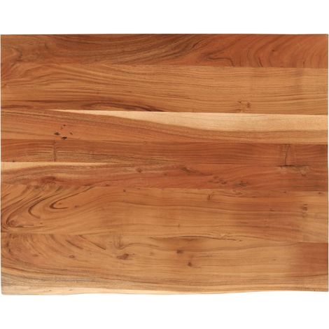 Dessus de table,Plateau de table,Dessus de bureau 90x80x3,8 cm rectangulaire bois massif d'acacia CFW82886 (1/5)
